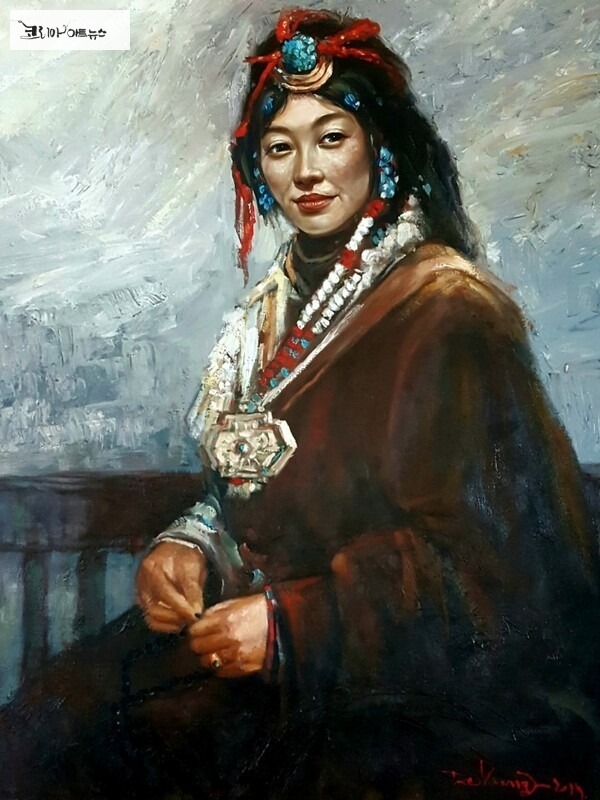 P3A Tibetan woman100x83cmOil on Canvas / 작가 제공