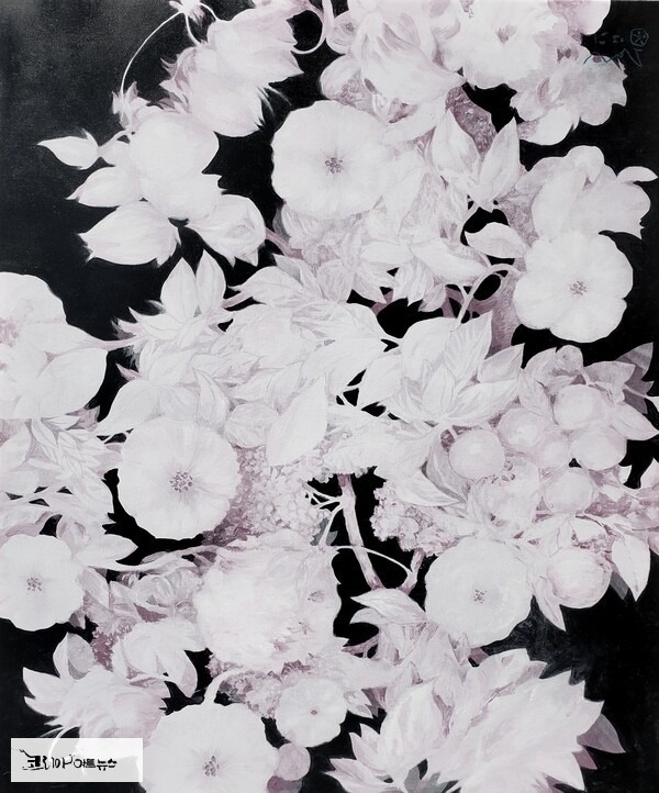 초대작가 하정민_한밤의 꿈, 20호, mixed media,2022 / 작가 제공