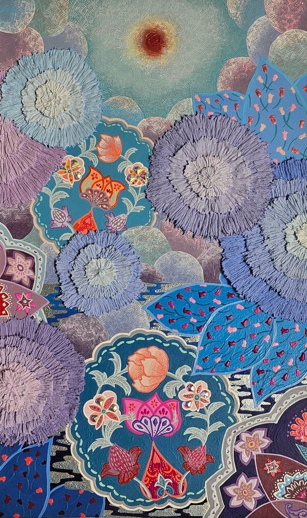 강인한 너46 x 27cmMixed media on wood panel 2024