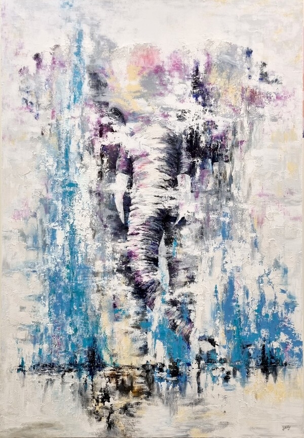 제법무아_13, 162.2 x 112.1, Mixed Media on Canvas, 2024 / 작가 제공