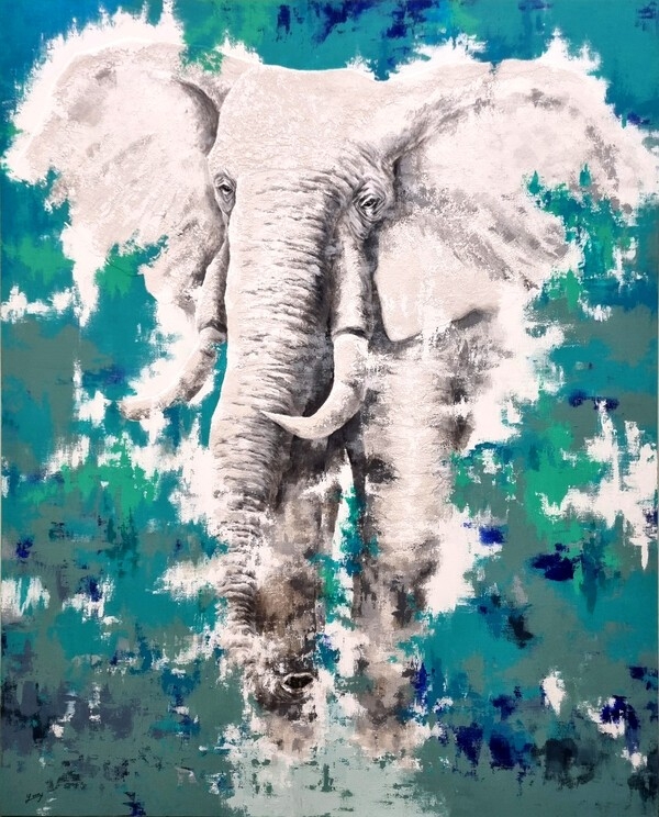 제법무아_8,162.2x130.3(100호), Mixed Media on Canvas, 2023 / 작가 제공 