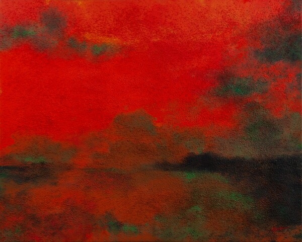 Moment 1                                                             162x130cm 아크릴+모래+기타혼합